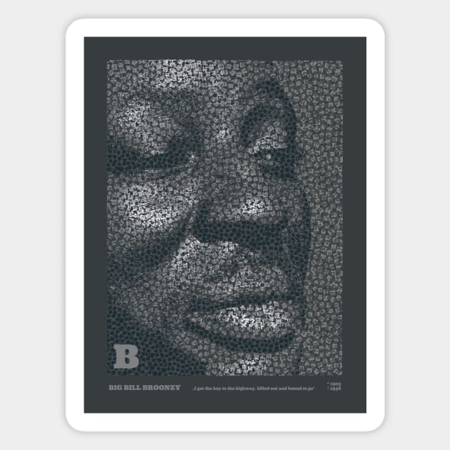 (B)LUES - Big Bill Broonzy - 1/5 Magnet by MoSt90